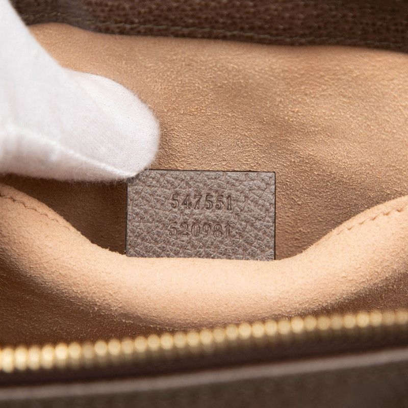 Gucci GG Supreme Ophidia Small 2-Way Shoulder Bag Beige Brown Leather — view 6