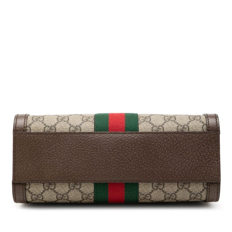 Gucci GG Supreme Ophidia Small 2-Way Shoulder Bag Beige Brown Leather — view 3