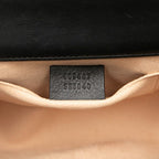 Gucci GG Supreme Padlock Small Chain Shoulder Bag Beige Black Leather — view 6