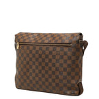 Louis Vuitton Damier Brooklyn MM Messenger Bag Crossbody Brown Leather — view 2