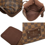 Louis Vuitton Damier Brooklyn MM Messenger Bag Crossbody Brown Leather — view 8