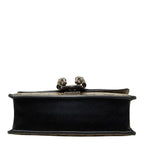Gucci GG Supreme Dionysus Chain Shoulder Bag Beige Black Suede Leather — view 3
