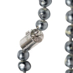 Chanel CC Logo Bracelet Silver Faux Pearl Metal — view 7