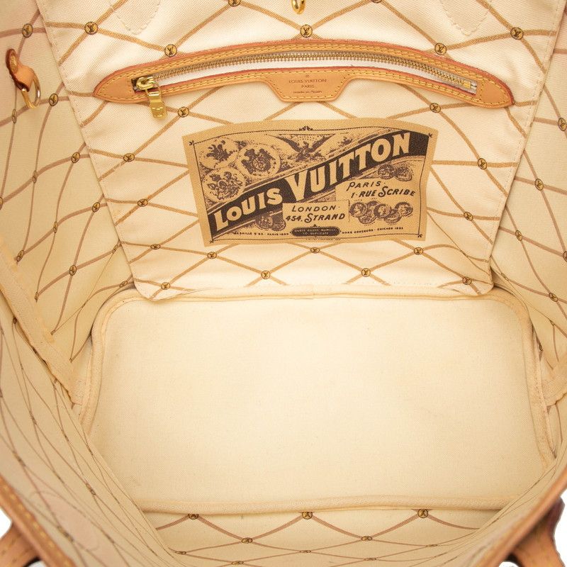 Louis Vuitton Monogram Summer Trunk Neverfull MM Tote Brown Multicolor Leather — view 4