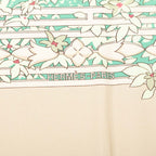 Hermes Carre 90 le Fleuve Sacre Sacred River Scarf Beige Multicolor Silk — view 5