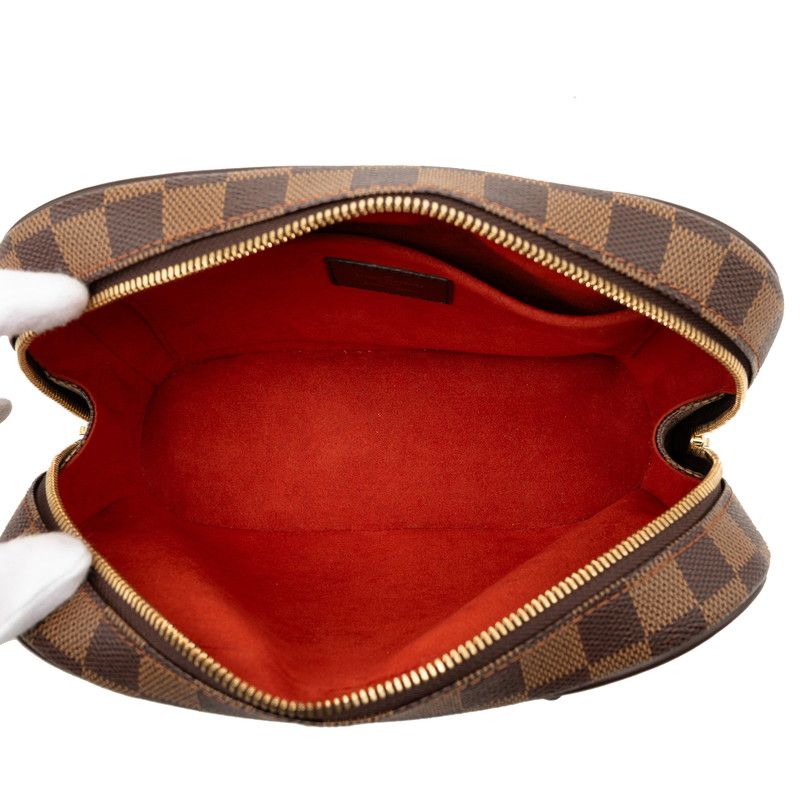 Louis Vuitton Damier Sarria Mini Handbag Brown Leather — view 4