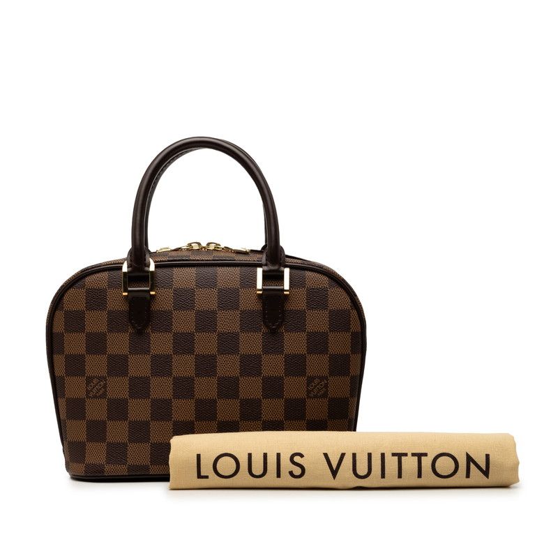 Louis Vuitton Damier Sarria Mini Handbag Brown Leather — view 7