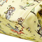 Prada Canapa Large Tote Print Yellow Multicolor Canvas — view 4