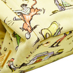 Prada Canapa Large Tote Print Yellow Multicolor Canvas — view 5