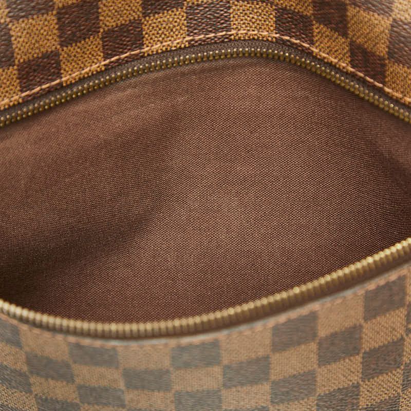 Louis Vuitton Damier Brooklyn MM Messenger Bag Brown Leather — view 8
