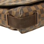 Louis Vuitton Damier Brooklyn MM Messenger Bag Brown Leather — view 5