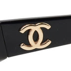 Chanel CC Logo Sunglasses Black Acetate Eyewear — view 4
