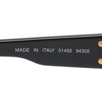 Chanel CC Logo Sunglasses Black Acetate Eyewear — view 6