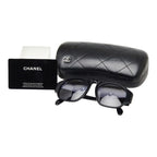 Chanel CC Logo Sunglasses Black Acetate Eyewear — view 7