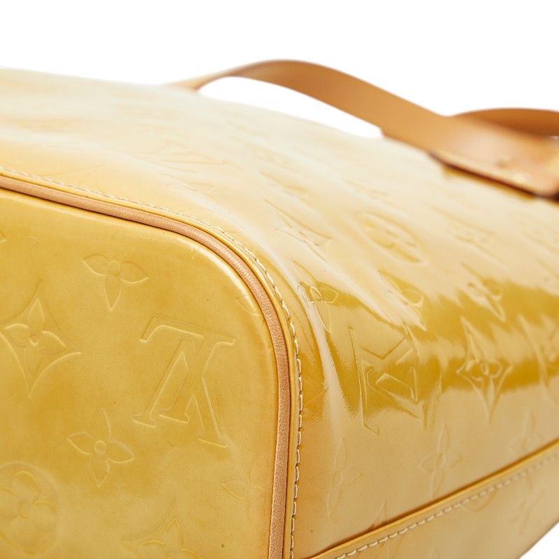 Louis Vuitton Monogram Vernis Houston Tote Yellow Patent Leather — view 6