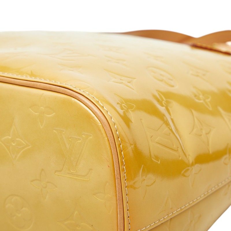 Louis Vuitton Monogram Vernis Houston Tote Yellow Patent Leather — view 4