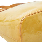 Louis Vuitton Monogram Vernis Houston Tote Yellow Patent Leather — view 5