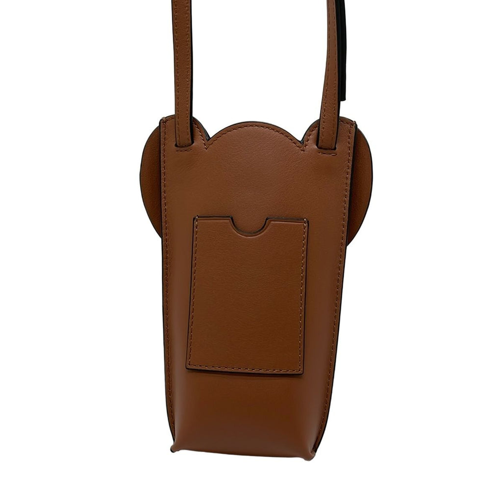 Loewe Shoulder Bag Elephant Dark Brown Smartphone Pochette Leather — view 3