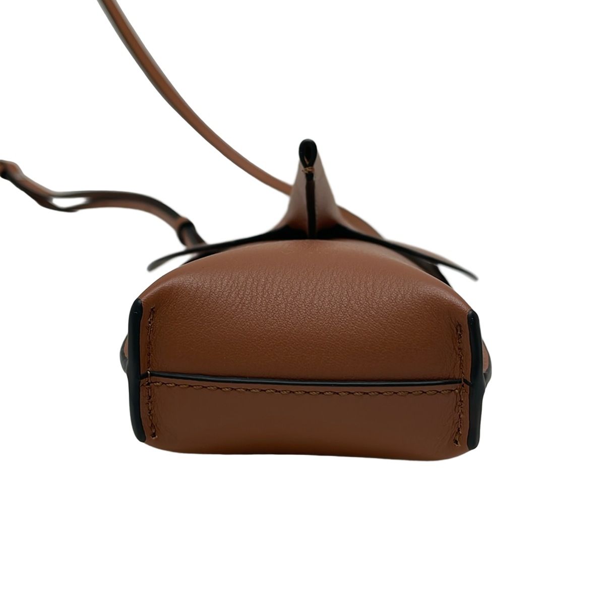 Loewe Shoulder Bag Elephant Dark Brown Smartphone Pochette Leather — view 5