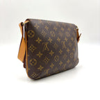 Louis Vuitton Musette Tango Short Strap Monogram Leather Brown Shoulder Bag Gold — view 2