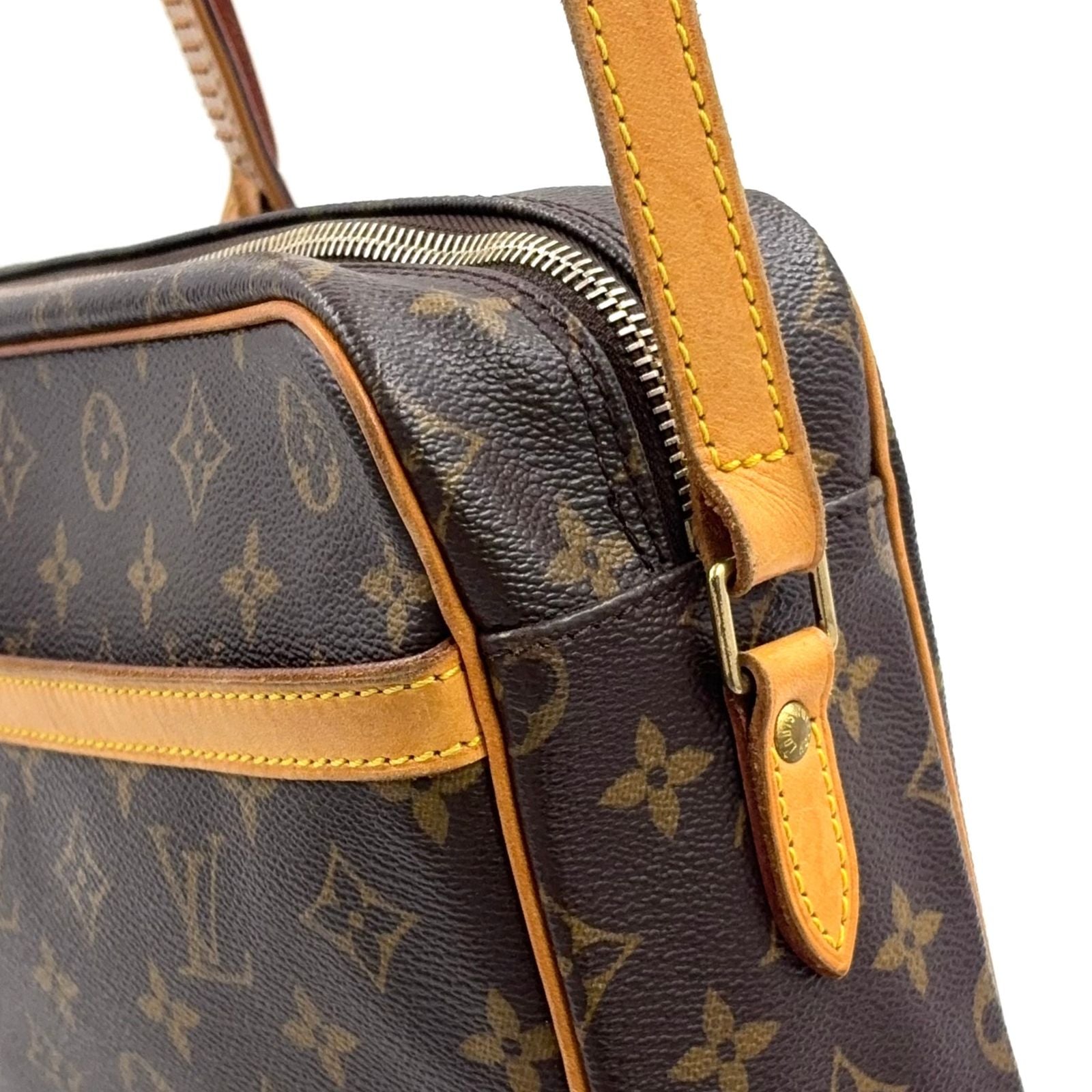 Louis Vuitton Trocadero 30 Monogram Leather Brown Light Shoulder Bag Gold — view 8