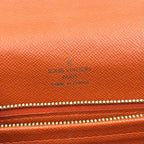 Louis Vuitton Tribeca Carre Damier Ebene Leather Brown Shoulder Bag Gold — view 4