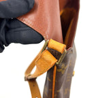 Louis Vuitton Musette Salsa Short Strap Monogram Leather Brown Shoulder Bag Gold — view 8