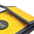 Gucci Off the Grid Leather Nylon Yellow Black Shoulder Bag Silver — view 7
