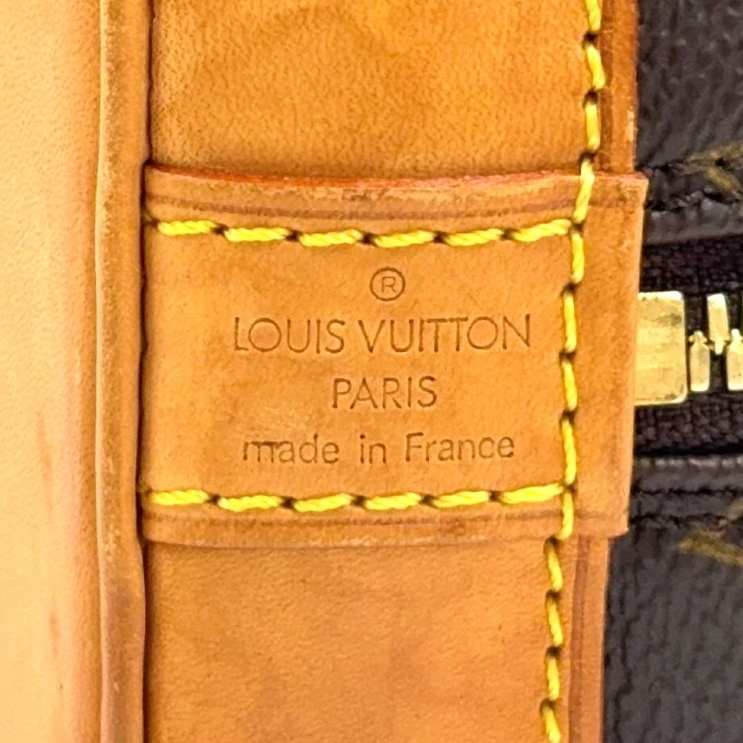 Louis Vuitton Alma PM Monogram Leather Brown Light Handbag Gold — view 4