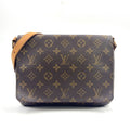 Louis Vuitton Musette Tango Short Strap Monogram Leather Brown Shoulder Bag Gold
