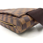 Louis Vuitton Damier Geronimos Leather Brown Belt Bag Gold — view 7