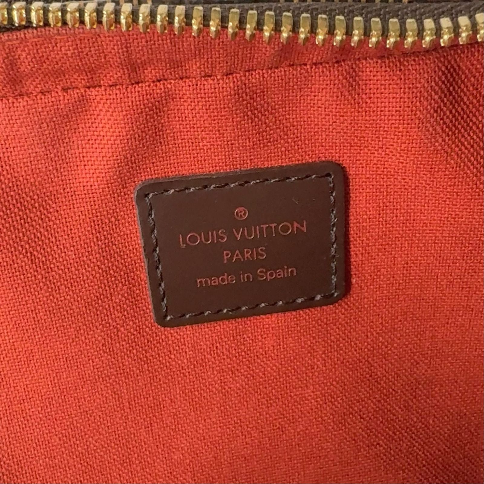 Louis Vuitton Damier Geronimos Leather Brown Belt Bag Gold — view 4