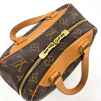 Louis Vuitton Excursion Monogram Leather Brown Light Handbag Gold — view 8