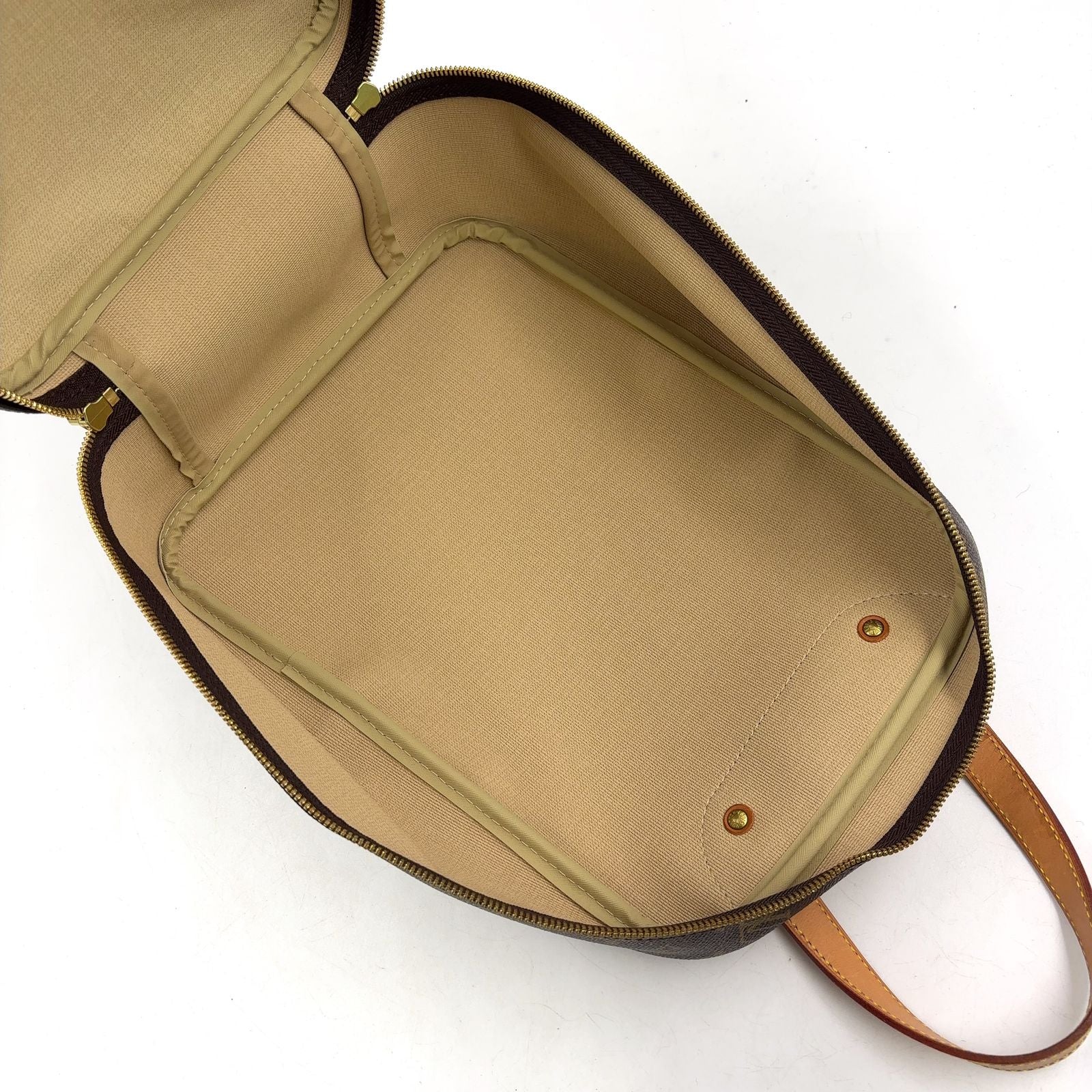 Louis Vuitton Excursion Monogram Leather Brown Light Handbag Gold — view 3