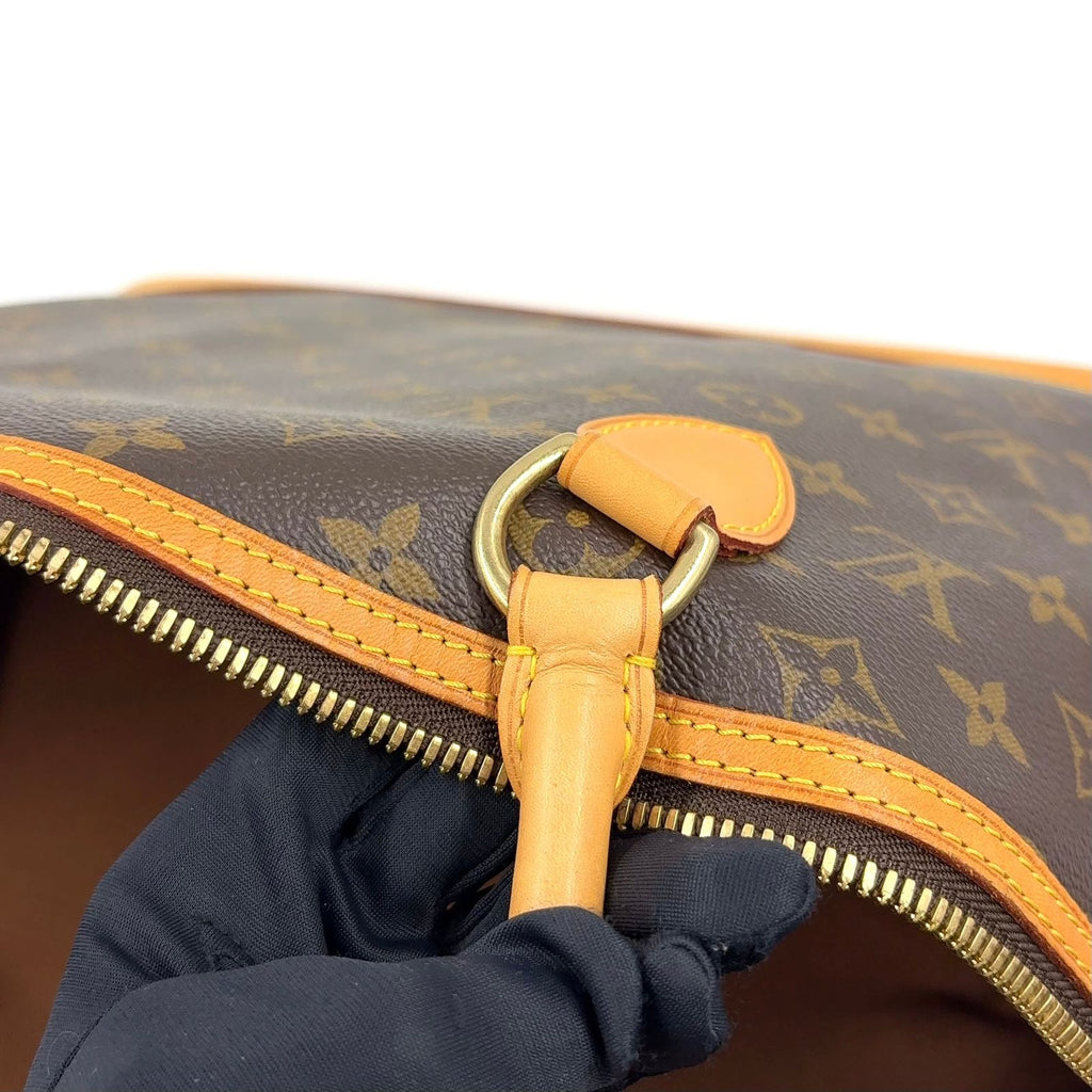 Louis Vuitton Rock It Oriental Monogram Leather Brown Tote Gold — view 7