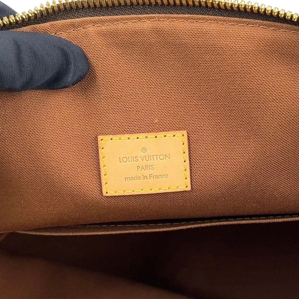 Louis Vuitton Rock It Oriental Monogram Leather Brown Tote Gold — view 4