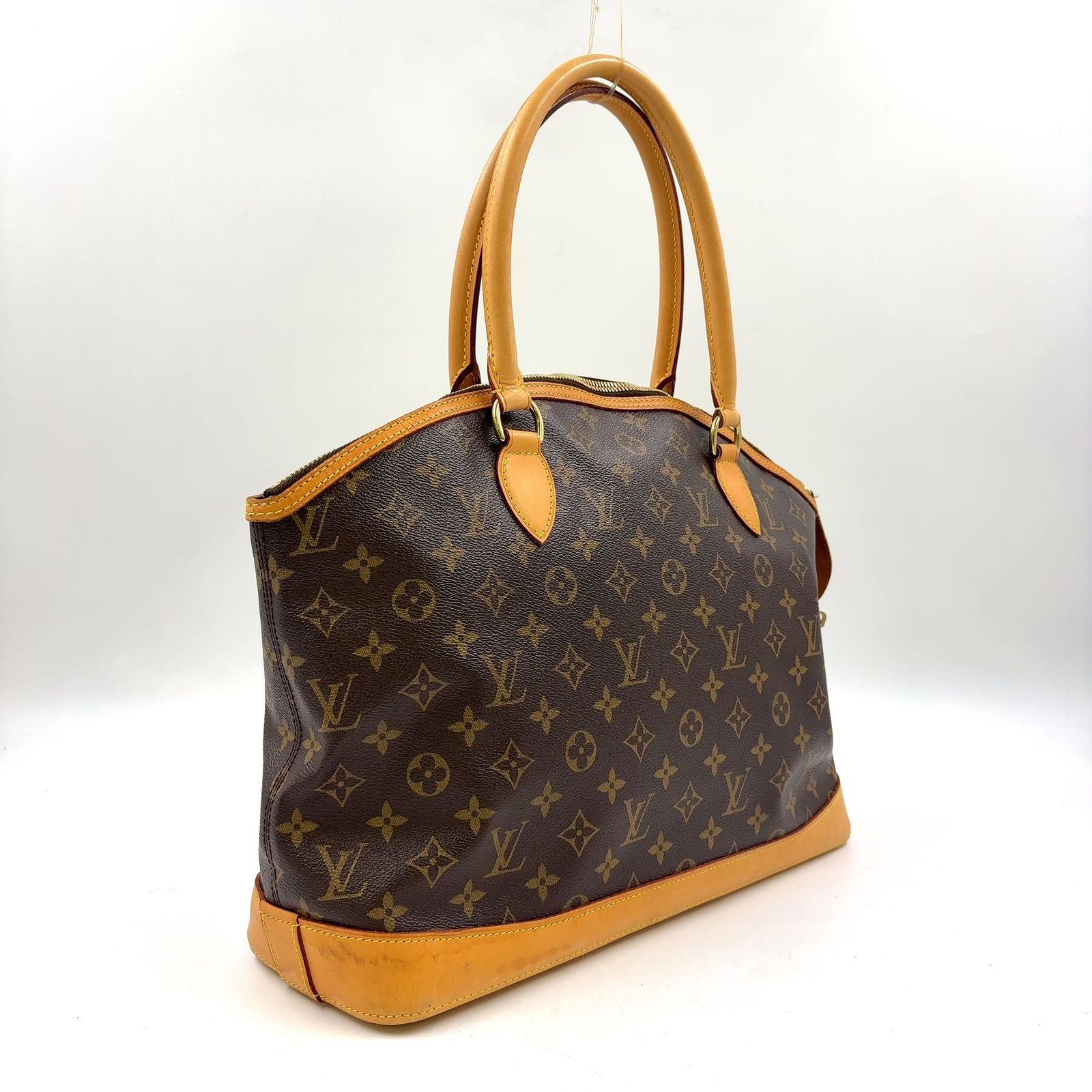 Louis Vuitton Rock It Oriental Monogram Leather Brown Tote Gold — view 2