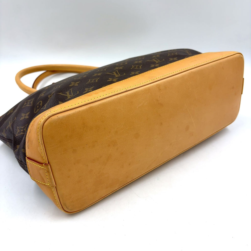 Louis Vuitton Rock It Oriental Monogram Leather Brown Tote Gold — view 8