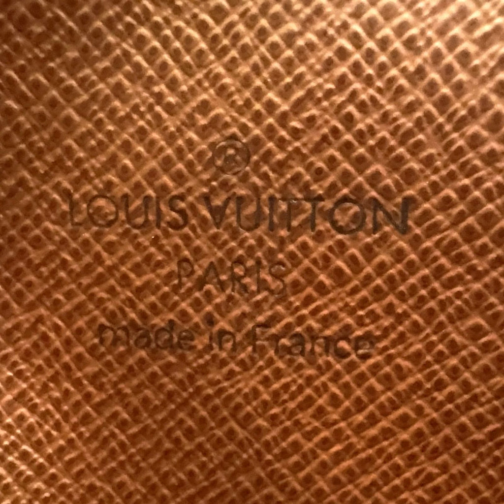 Louis Vuitton Danube Monogram Leather Brown Light Shoulder Bag Gold — view 4