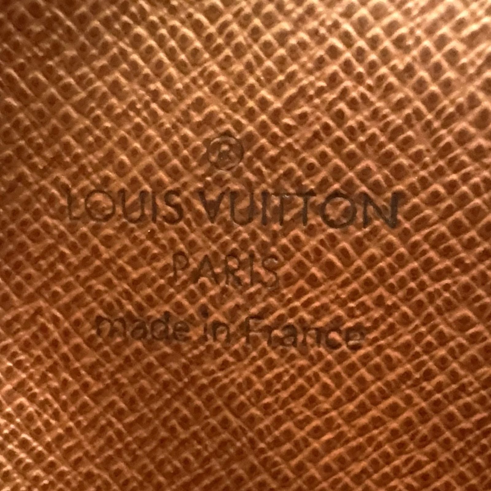 Louis Vuitton Danube Monogram Leather Brown Light Shoulder Bag Gold — view 4