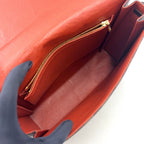 Louis Vuitton Tribeca Carre Damier Ebene Leather Brown Shoulder Bag Gold — view 3