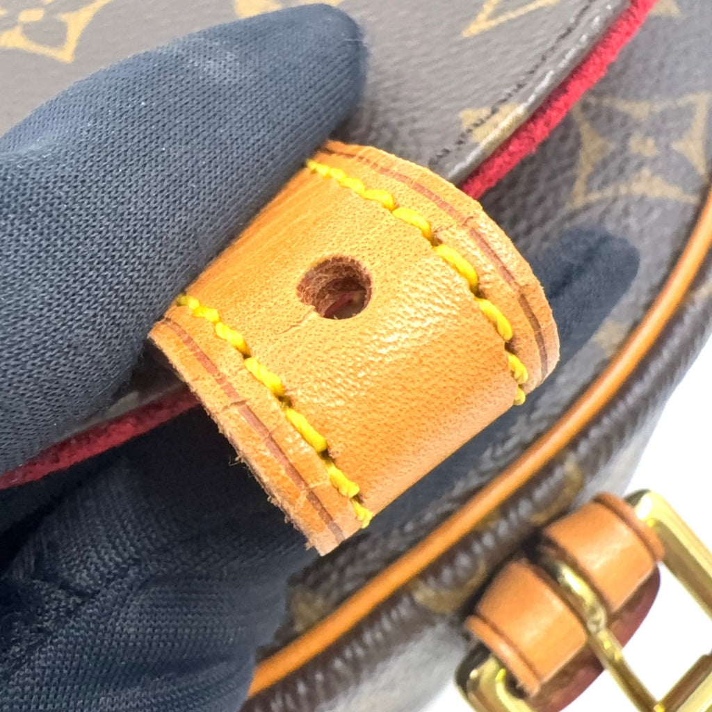 Louis Vuitton Tambourine Monogram Leather Brown Shoulder Bag Gold — view 7