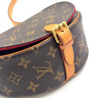 Louis Vuitton Tambourine Monogram Leather Brown Shoulder Bag Gold — view 5