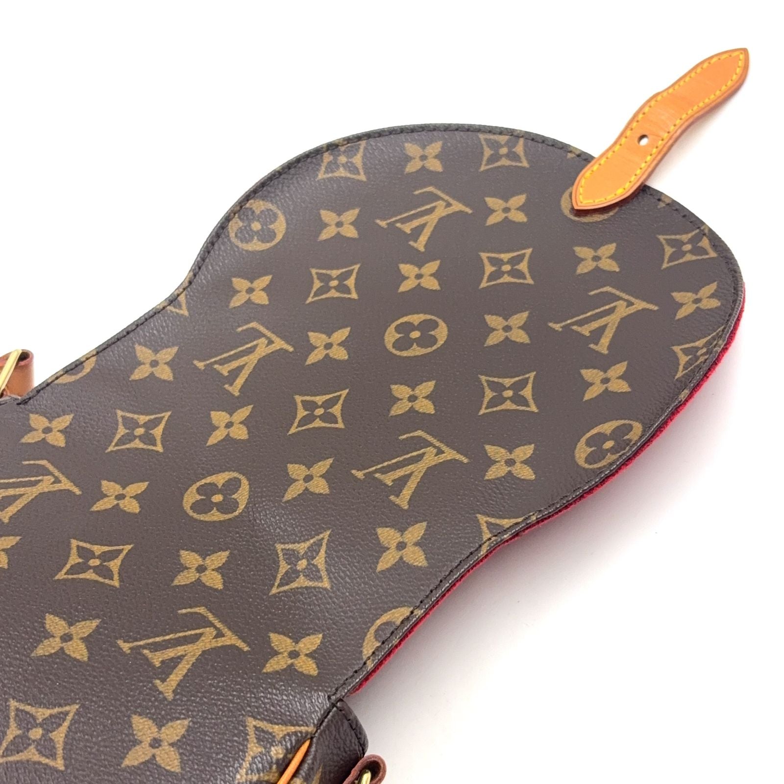 Louis Vuitton Tambourine Monogram Leather Brown Shoulder Bag Gold — view 8