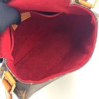 Louis Vuitton Tambourine Monogram Leather Brown Shoulder Bag Gold — view 3