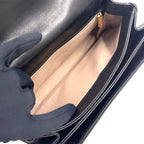 Chanel Quilted Small Flap 2-Way Calfskin Black Chain Shoulder Bag Gold — view 6