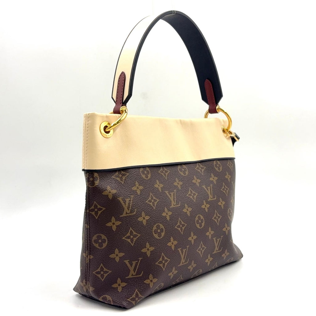 Louis Vuitton Roulis Besace Monogram Leather Ivory Brown Shoulder Bag Gold — view 2