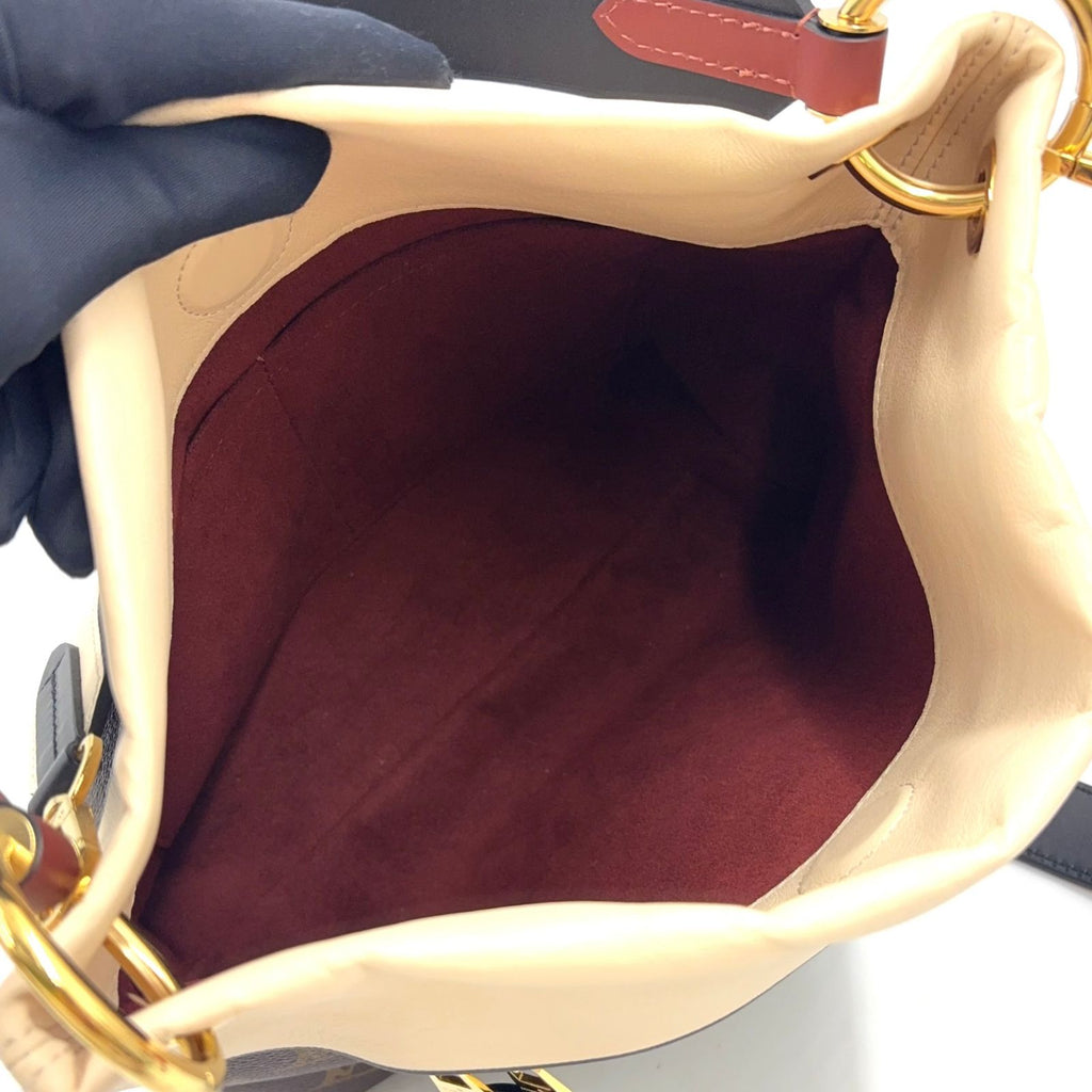 Louis Vuitton Roulis Besace Monogram Leather Ivory Brown Shoulder Bag Gold — view 3