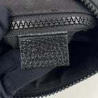 Gucci GG Pattern Nylon Leather Black Shoulder Bag Silver — view 4