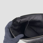 Louis Vuitton Pochette Discovery Monogram Eclipse Leather Black Clutch Silver — view 7